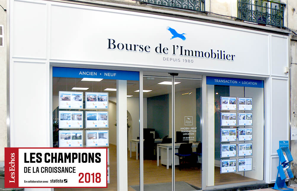 La Bourse de l'Immobilier champion de la croissance 2018 !