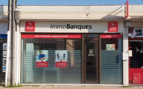 Devanture Agence de Mérignac ImmoBanque