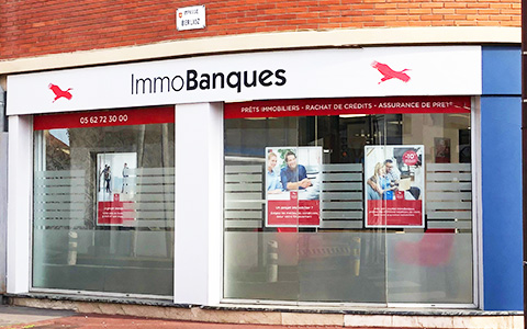 Devanture Agence de Toulouse Sud ImmoBanque